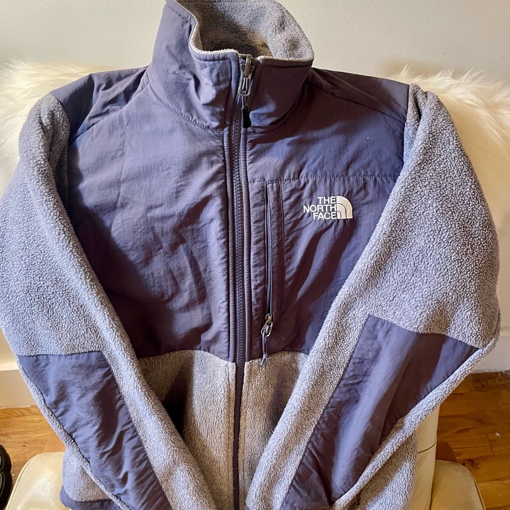 The North Face Gray/Purple Fleece